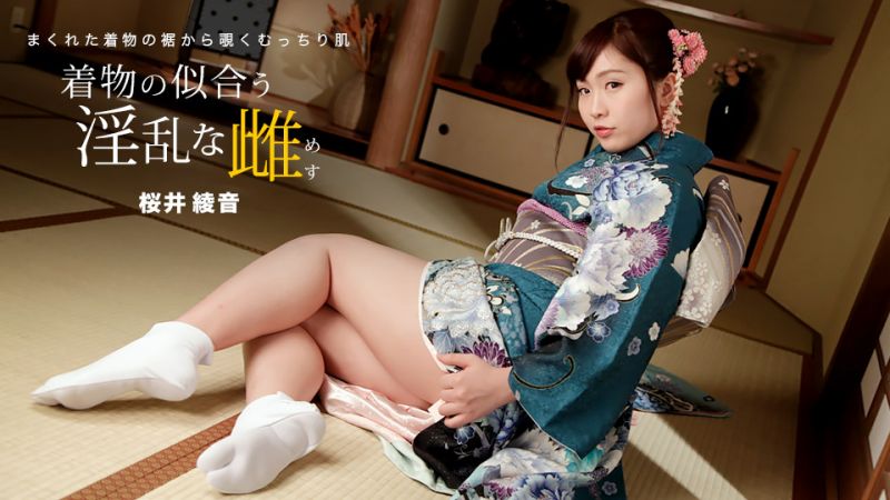 1pondo_010822_001 穿和服超正淫亂女 櫻井綾音